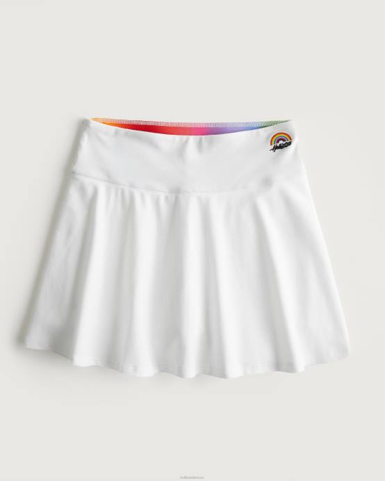 pride reguliuojamas kilimas mini čiuožėjas skort baltas moterys Hollister dugnai RDJ0W755