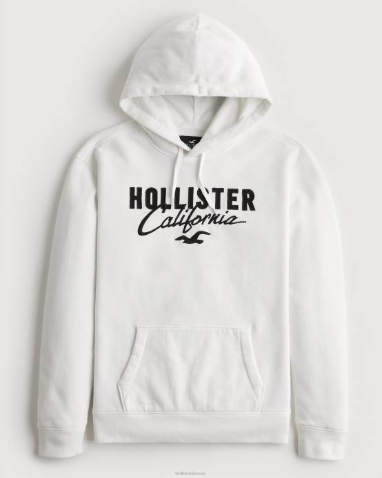 grafinis gobtuvas su logotipu baltas vyrų Hollister viršūnės RDJ0W900